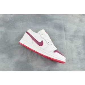 Nike jordan Air Jordan 1 aj1 true standard 554723 161 white and red women's shoes Joe one classic high top casual basketball shoes versatile board shoes full top cow leather upper details perfect