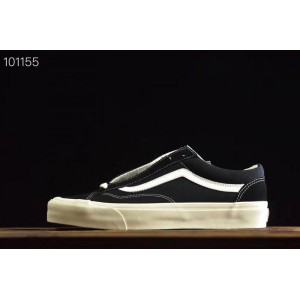 Vans og vault old skool high end branch line black and white skateboard shoes vn0a36c8n8k size9