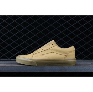 Vans old school Vance low top leather rubber soled shoes wheat vn0a38g10ts one size larger