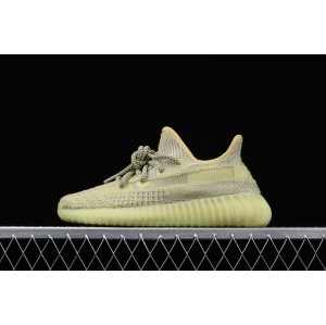 Sexual price version Adidas yeezy 350 boost V2 fq9009 Adidas coconut 350 second generation new hollow lemon yellow color matching