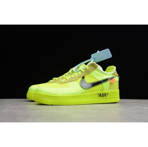 Air force low top co branded fluorescent green black hook ao4606-700 men's and women's shoes