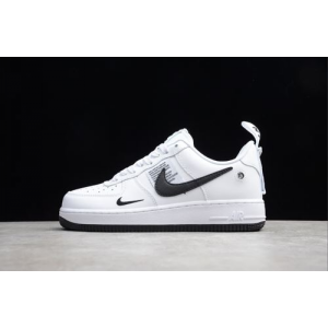 Air force simple low top white black background cq4611-100