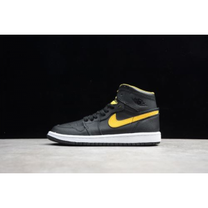 Aj1 children's shoes black and yellow ci9352-001