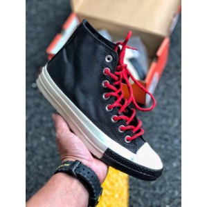 Converse classic retro chuck x27 70 Zhang Yixing details play with color, retro comfort, narrow toe cap, elegant and thin upper, waterproof and comfortable with imported textile fabric, breathable and thickened sponge insole to improve comfort color: Black 16147