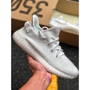 Yeezy 350 boost V2 all white foreign trade customer specified order Dongguan original woven surface pure original 1.0 original woven surface fine knitting machine original knitted fabric original file outsole mold is 100% consistent with the original version sold overseas. All the details of the top boost full nail outsole are shown in the figure