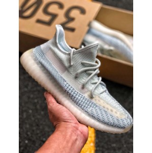 Adidas yeezy 350 boost V2 new gray sesame hollowed out file correct version real shot as shown in the figure perfect presentation with hot official static color matching new elements design official spy photos repeatedly exposed new visual impact equipped with primeknit woven upper