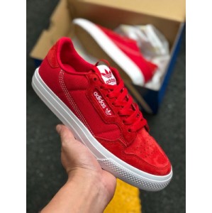 Adidas continental vulc second generation campus trendy shoes open smile series new ef3525 raw material midsole material fine lacing process details perfect imported pig 8 canvas material is consistent with the current season, and osley combination latex insole feels soft, full and comfortable