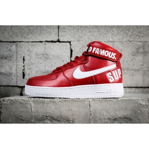 Supreme x Nike Air Force AF 1 high red and white air force 94 sup high top red 698696-610