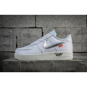 Nike Air Force x offwhite air force co branded silver hook ao4297-100