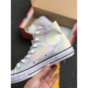 Converse Chuck Taylor Italy limited converse tie dyeing gradient macarone special gradient tie dyeing process with macarone two-color mandarin duck sole to grasp the cool color of summer tail, a color that girls' hearts burst, INS Little Red Book hot color 162150c