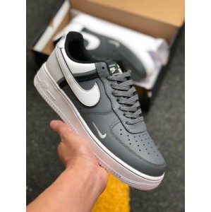 New product shipment Air Force 1 gray white stitching ci0061-002 company level air force # No. 1 # low top sports shoes double hook leather stitching built-in air cushion foot feel size: 39 40 40.5 41 42 42.5 43 44 4