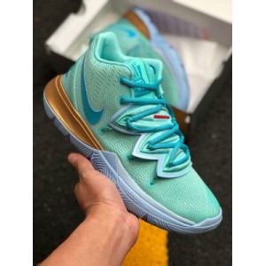 Kyrie 5 x SpongeBob Octopus jointly exclusive version of the original foreign trade platform ? The original file embroidery details of the whole shoe body are accurately restored, and the original Gangbao is built in the heel. The only correct MD cushioning midsole is equipped with an original true zoom turbo air cushion, which is wear-resistant