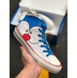 Converse Chuck Taylor All Star 1970 hi Duo a dream men's and women's shoes real standard vulcanization process polyurethane silicone blue Pu middle bottom trend play a lot of things hand-painted limit x Converse C