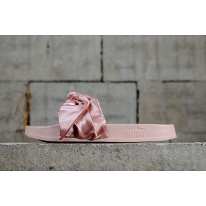 Channel genuine puma / puma Rihanna ribbon Silk Pink Bow slippers 365774-03