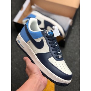 Pure original air force 1 x27 07 lv8 Obsidian original last development version paper plate with built-in full-length Air sole air cushion factory level upper pulling and glue injection effect channel customers provide litchi grain head skin ? High profile Nike Air Force 1 low'0