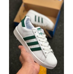 Adidas superstar w shell head classic small white board shoes white green full shoes imported first layer leather official Article No.: ee4473 size: 36.5 37 38.5 39 40.5