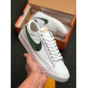 True Nike Blazer low PRM su19 Nike trailblazer low top casual skateboard shoes men's and women's cultural small white shoes white purple style number bq7460-101 size: 36 36.5 37.5 38.5 39 40