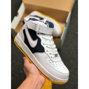 Company level Nike Air Force 1 x27 07 new color hard top cow leather built-in full-length Air sole unit Nike Air Force 1 x27 07 quot light soft quot high top casual sports
