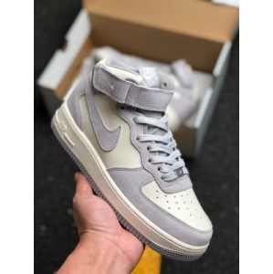 Air Force 1 Mid x27 07 Air Force 1 Mid Premium WMNs grey mouse