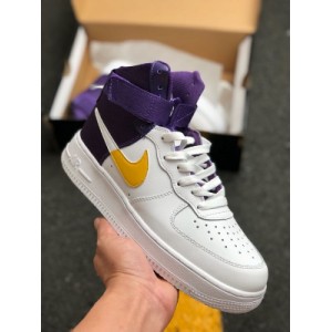 Company level Nike Air Force 1 x27 07 new color hard top cow leather built-in full-length Air sole unit Nike Air Force 1 x27 07 air force No. 1 middle top versatile casual sneaker 36.5 37