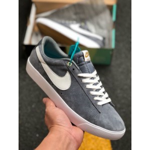 Company level original Nike Blazer low GT low top pioneer leisure sports board shoes enduring trend IP fine workmanship needle car routing all according to the original shoe original standard original box Qingdao QT pulled back pure original upper LX3 factory formed last cardboard