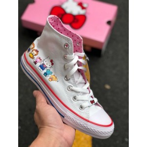 Real half size women's shoes Hello Kitty x Converse Kitty converse co branded official website synchronous super cute girl's heart burst item No.: 162944c size: 35 36.5 37.5 38 39 40 large