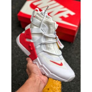 Nike air huarache grip QS Nike Wallace functional running shoe ao1730-016 white red comfortable inner boot zipper closed outer boot complex shoe body structure raw file raw material new nylon strap system ? SIZE: