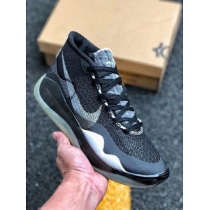 The Nike Zoom kd12 EP Durant 12th generation ar4230-109 men's basketball shoe uses a full-length zoom unit and removes the midsole to make the shoe's power feedback more direct and powerful. The upper is made of multi-layer lightweight mesh materials, making the shoe lightweight and durable