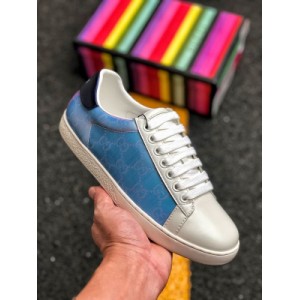 The original overseas Amoy platform is dedicated to channel genuine orders. Gucci's full color attack on the market makes an exclusive high-end new appearance ?? Comparable genuine vamp official genuine card color imported calf leather inner leather the highest quality comprehensive upgrade counter unified packaging size: 35 36 37 38