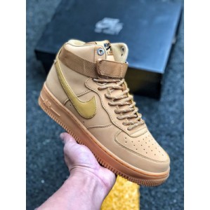 Company level Nike Air Force 1 Low 07 lv8 quot wheat / flat quot new Second Generation Air Force 1 Wheat classic high top versatile casual sports board shoe with soft and elastic cushioning and excellent midsole design