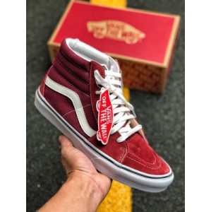 Vulcanization process ? Vance vans sk8 hi high top casual sports board shoes are well known for their highly recognizable contour and side body stripes. Vans has become one of the most representative classic shoes of vans. Vans often cooperates with many artists based on sk8 hi