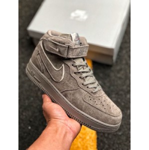 American counter launched in China without air force 1 Mid grey suede limited Article No.: aa1118-003 correct version ?? Gaobang bandage AF-1 quote don't note gaobang air force casual board shoes original purchase leather material original box original standard steel seal is available in your palm
