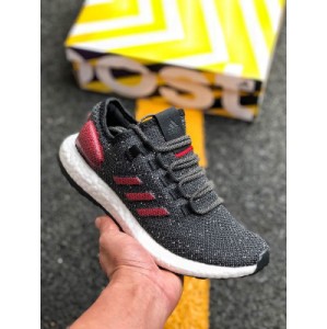 Adidas pure boost ice 4.0 series Adidas upper adopts German imported woven surface, and the upper adopts German imported woven surface. The upper is thicker and more elastic. The popcorn midsole is made of large particles. The overall quality is perfect. Casual running shoes article No.: b37783