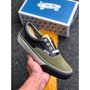 Vans Vance by vault era multicolor autumn and winter series high-grade suede contrast casual board shoes black dark green men's and women's shoes 35-44 continue the high-grade and high-quality texture. The shoes use the combination of high-grade suede and leather with different color themes to show powder on the shoes