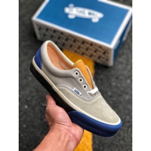 Vans Vance by vault era multicolor autumn and winter series high-grade suede contrast casual board shoes gray dark blue men's and women's shoes 35-44 continue the high-quality texture. The shoes are made of high-grade suede and leather with different color themes. Powder appears on the shoes