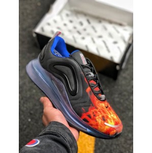 The original air max 720 looks eye-catching. The flame pattern on the upper is inspired by the combustion when the spacecraft returns to the atmosphere. At the same time, the tongue insole and heel pull ring are designed to pay tribute to the arrival of China's space exploration era. The 720 air cushion design provides you with superior cushioning and extraordinary comfort