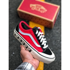 Vulcanization process ? Vans Vance / Vance style 36 cecon SF 19 new flip shoebox heavy return Quan Zhilong small headed killer whale low top vulcanized casual board shoes Anaheim manual technology is added to the current popular killer whale half moon Baotou to create a different complex