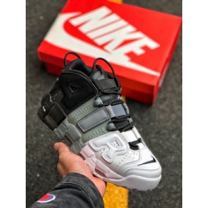The original version of the original version of the original technology exclusive air cushion original box original nike air more uptempo Barclay green large leather series / large air fashion casual large leather basketball shoes are based on the graffiti culture popular in the street