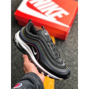 One of the most representative shoes of corporate Nike, airmax 97, born in 1997, pioneered full-length and high-capacity nike air. It has become an air max since its inception with an innovative design featuring visual full-length max air and fast style