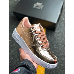Company level ? The Nike lunar Air Force 1 low SP Air Force 1 liquid powder paint leather mirror low top casual sneaker has soft and elastic cushioning and excellent midsole design, and nike air technology has long been famous