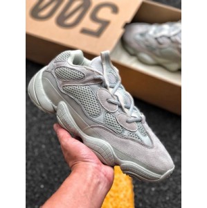 Adidas yeezy 500 coconut 500 salt fog f36640 original adiprene shock absorption technology tag built-in chip upper is Xiangzhou original anti velvet leather original insole three color block perfect matching black particles evenly distributed size: 36.5