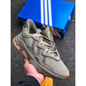Pure original Adidas ozweego adiprene Adidas 2019 new clover leather 3M reflective retro daddy shoes ee6461 earth yellow brown size: 39 40.5 41 42.5 43 44 upper