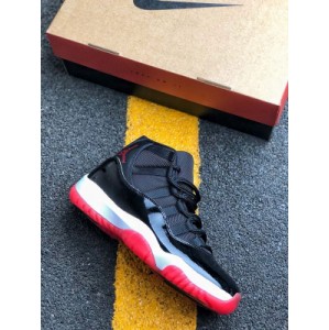 Pure reproduction of the classic of the year's great drama ? Great chance to experience the 2019 classic retro black and Red original midsole pull of air jordan 11 bred playoffs ? embossed stamp ? Original genuine carbon plate carbon plate ? 2019 original file box ? Taiwan imports 1.6-1.8