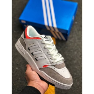 Ad originals 2019 drop step clover new high top campus casual sports board shoes bring together the design of basketball shoes in the 1980s and 1990s, including textured leather and suede upper, contrast details, retro style, lining, ankle collar and ethylene / acetate