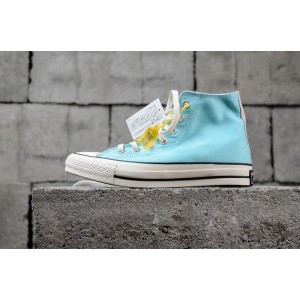 Converse 18SS additive V-bottom high-end branch shoe body is made of lake blue mint green Rouge powder with three color splicing mandarin duck