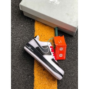 New color company level ? Nike / Nike Air Force 1 Mid ID company's original custom black and white panda high top perfect shoe with built-in full-length air cushion article No.: aq3776-990 size: 36.5 47.5 38.5