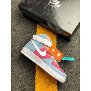 Air Force 1 low rainbow stitching ah8462-109 men's and women's 36-45 super colored egg multi material stitching upper design unique leather and suede materials are excellent, looks soft and feels outstanding, and the yellow part of the toe cap is mesh, which is worn in spring and summer