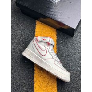 Pure original version middle top original box original standard built-in full-length Air sole unit Nike Air Force 1 Mid White Red manuscript Bugs Bunny air force No. 1 middle top casual board shoes article No.: ao2518-226 size: 36.5 37
