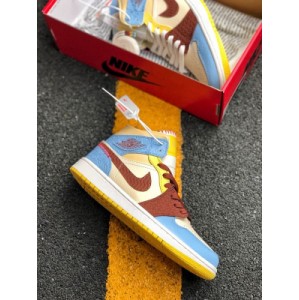 The new color of air jordan 1 high mid fearless aj1 African tribe series is shipped with the highest original technology. This color is designed in cooperation with Paris fashion brand Maison Chateau rouge, which integrates African style design