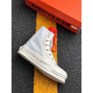 The converse Pro leather shoe is based on this classic basketball shoe. The all white modeling design is made of leather. The shoe body is wrapped with white rubber, and the side body is matched with the low-key white "star arrow" logo. The overall temperament is very outstanding